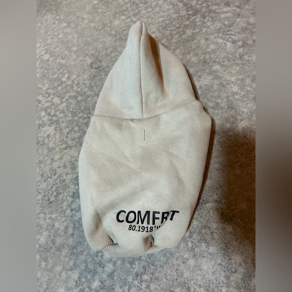 Comfort Beige Dog Hoodie